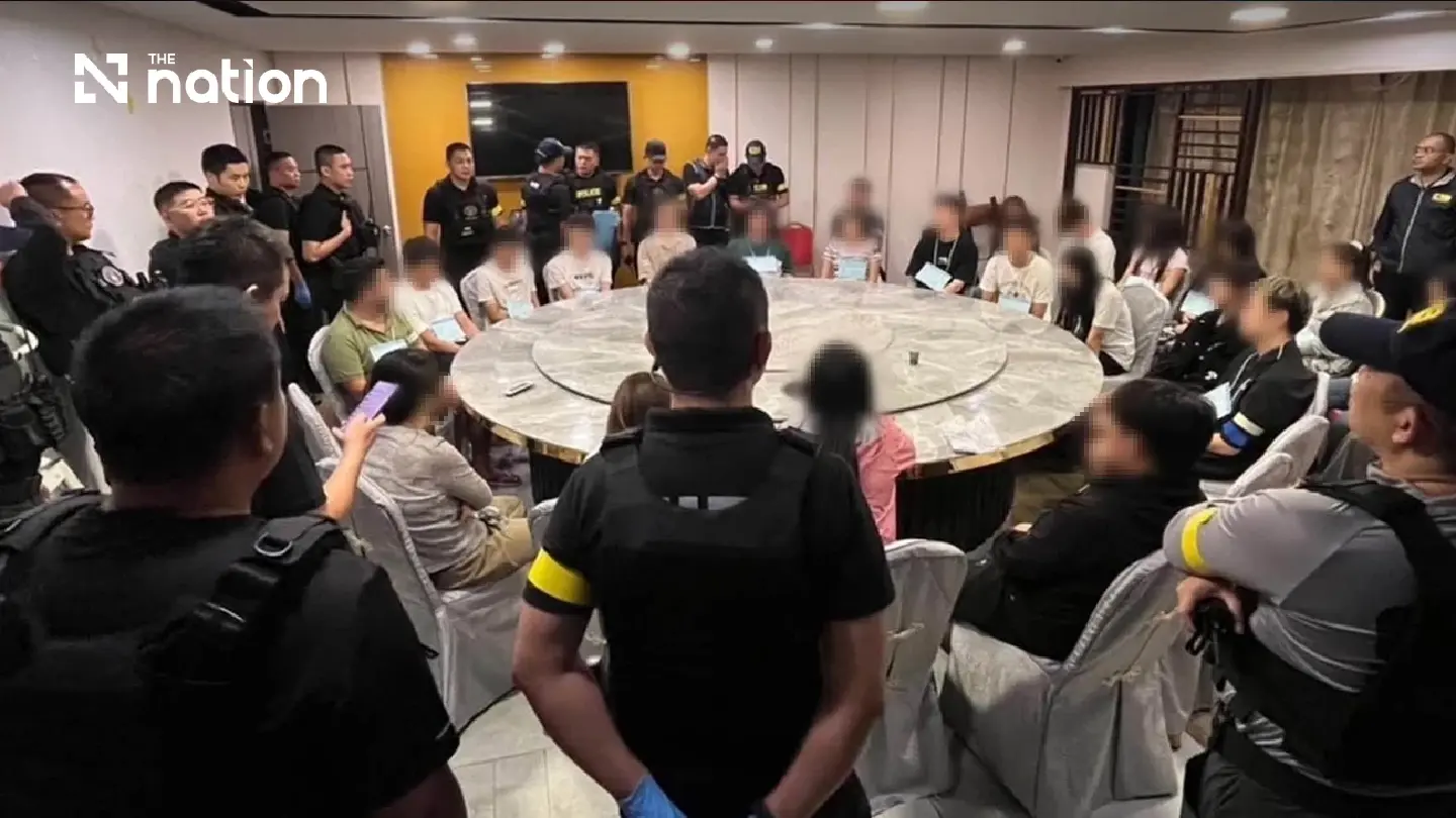 CIB raids luxury Nonthaburi hotel in alleged casino and drug-party crackdown CIB raids luxury Nonthaburi hotel in alleged casino and drug-party crackdown