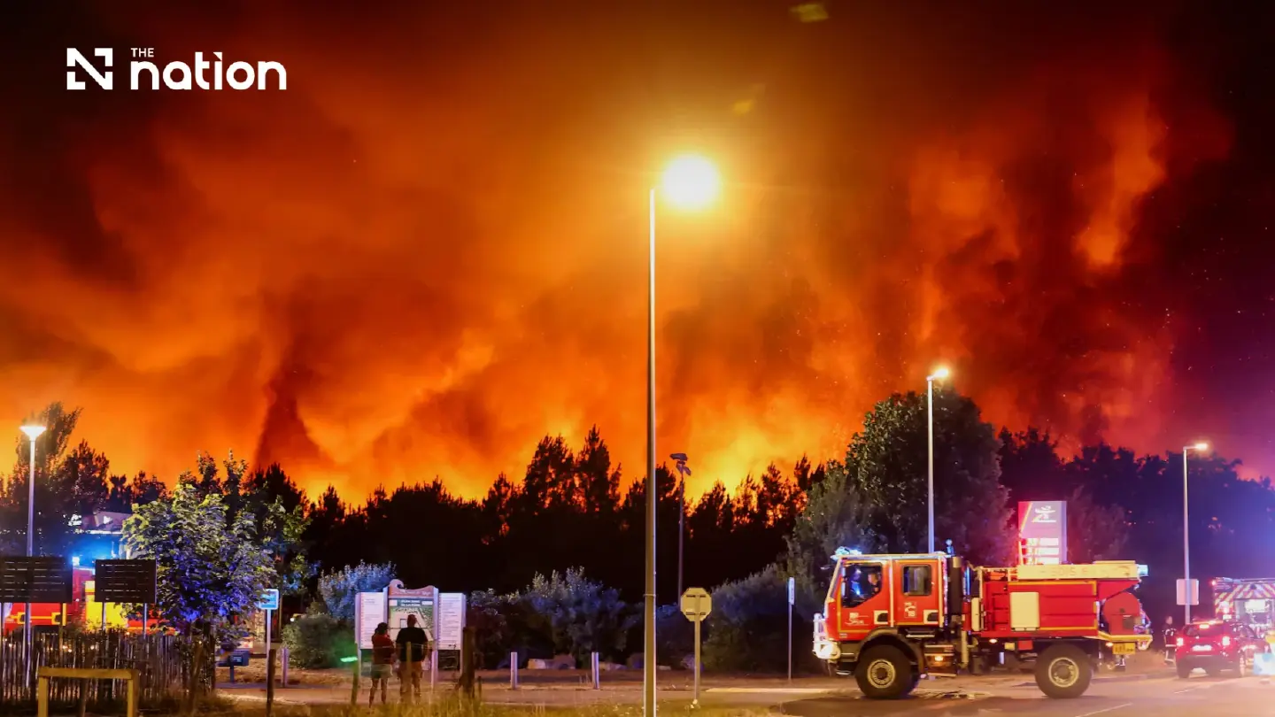 Wildfires force mass evacuations in France and Spain Wildfires force mass evacuations in France and Spain