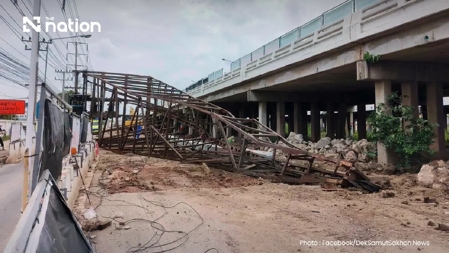 Rama II pile driver collapse kills worker in Samut Sakhon Rama II pile driver collapse kills worker in Samut Sakhon