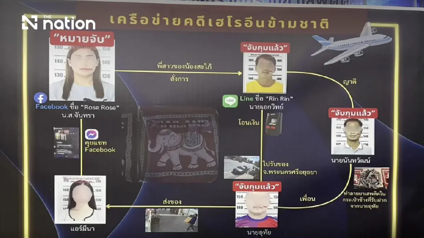 Police hunt alleged RoseRose ringleader after heroin suspect flees Thailand Police hunt alleged RoseRose ringleader after heroin suspect flees Thailand