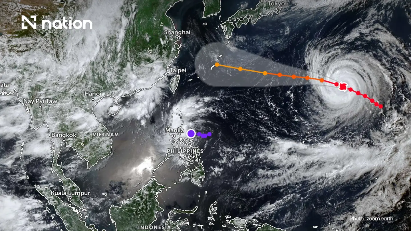 Typhoon Dolphin may intensify rain while bypassing Thailand Typhoon Dolphin may intensify rain while bypassing Thailand