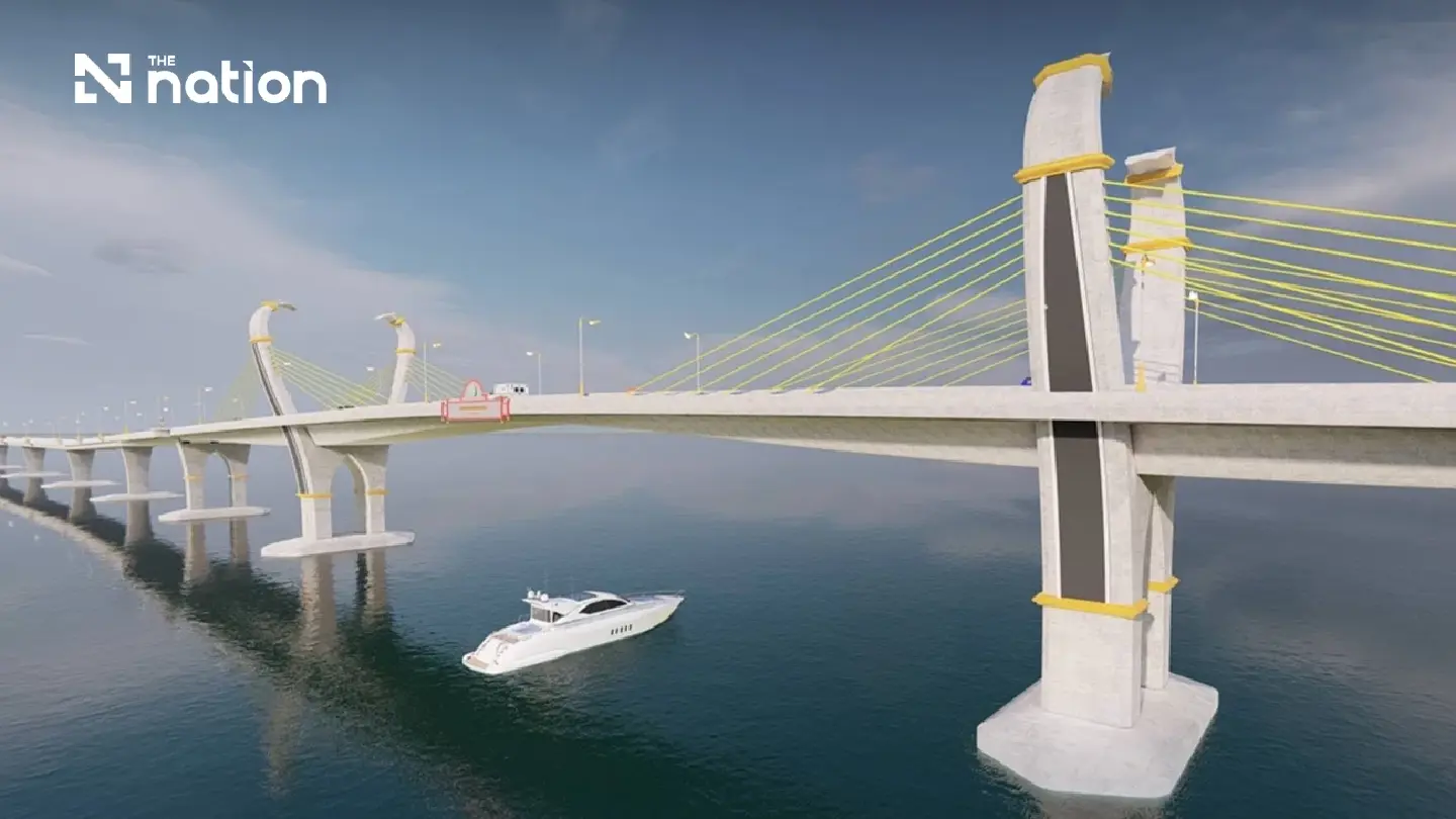 Songkhla Lake bridge will cut two-hour trip to 15 minutes Songkhla Lake bridge will cut two-hour trip to 15 minutes
