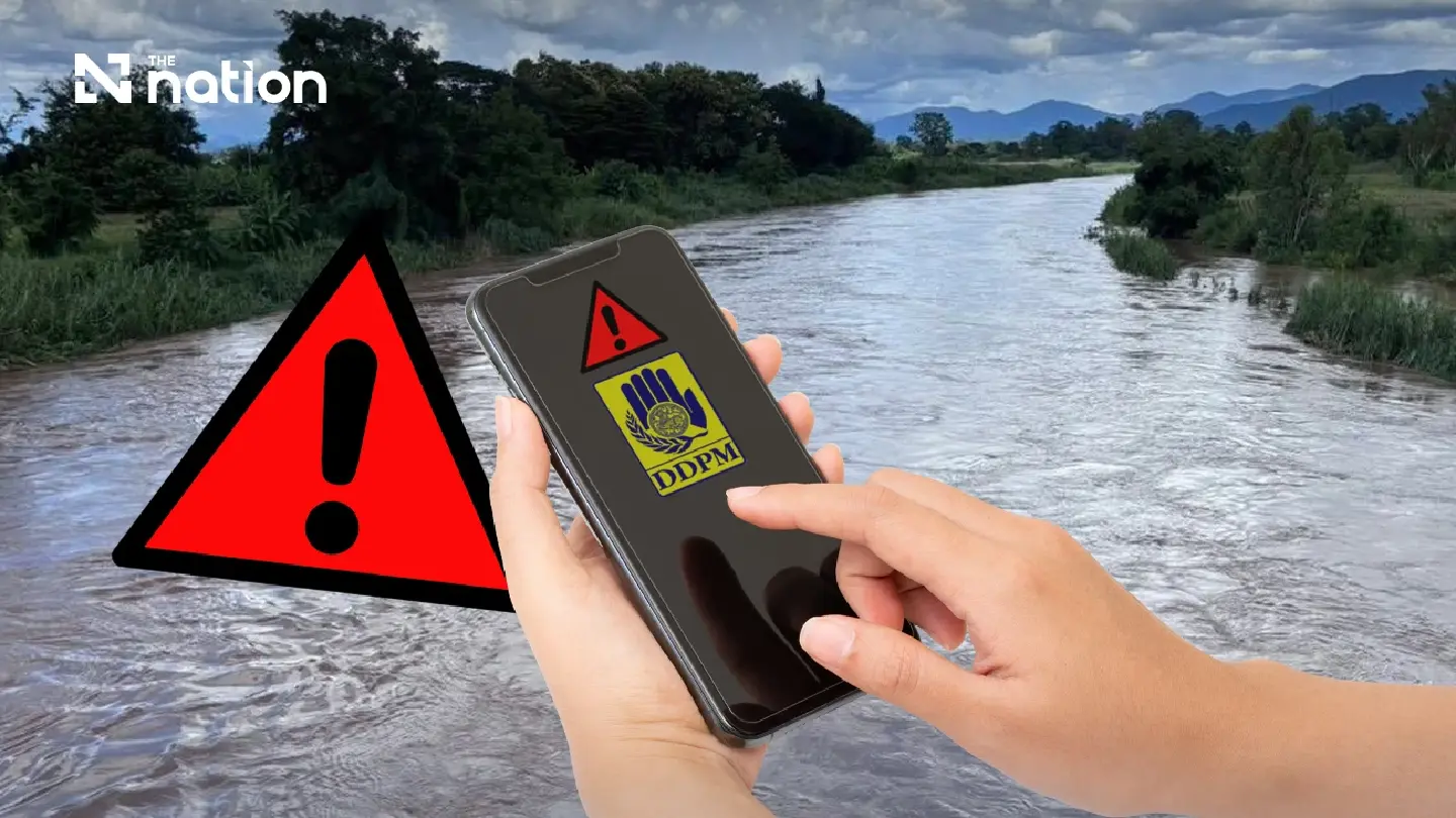 Cell Broadcast flood alerts issued for Chiang Rai, Phayao Cell Broadcast flood alerts issued for Chiang Rai, Phayao