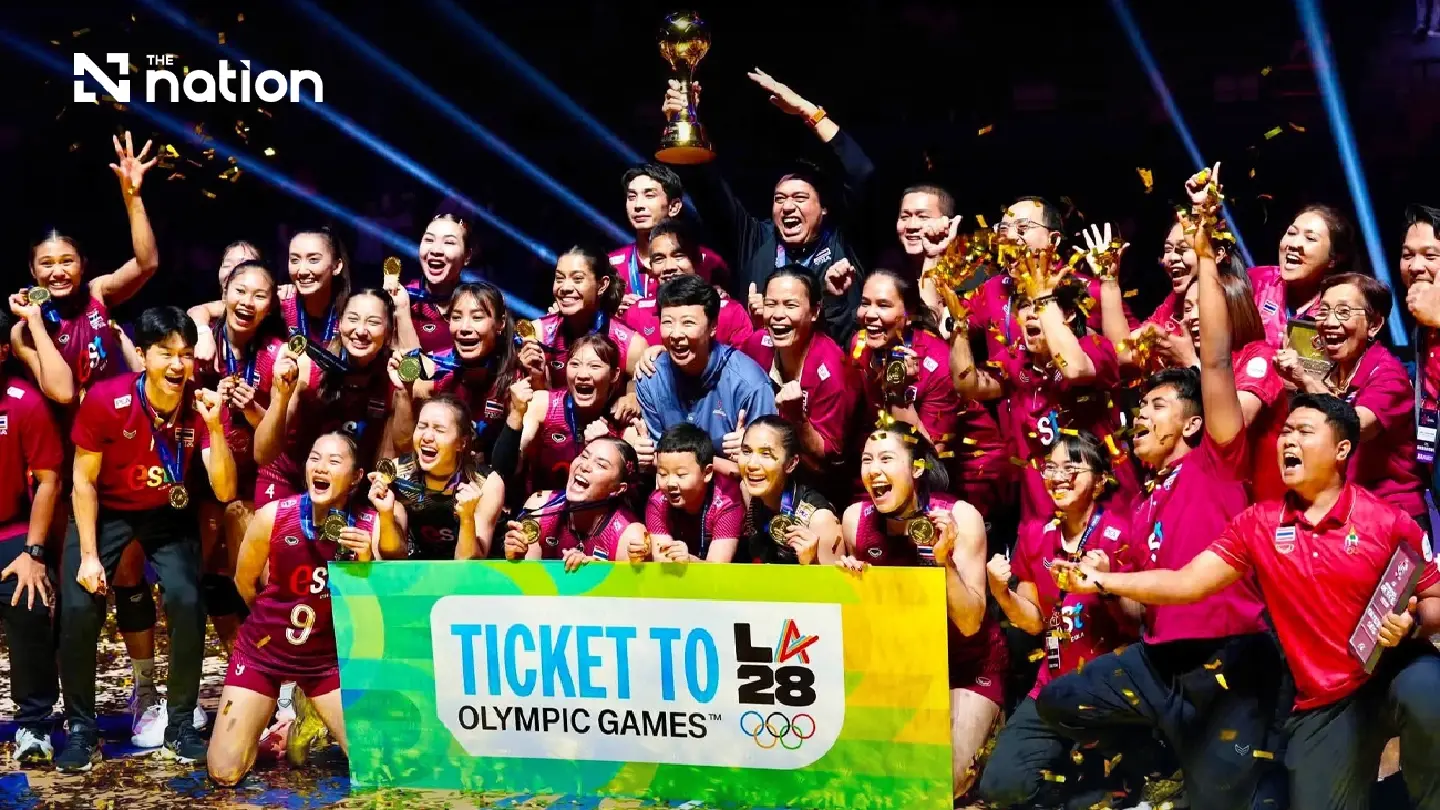 THB11.76m reward in line for Thai volleyball team after securing Olympic berth THB11.76m reward in line for Thai volleyball team after securing Olympic berth