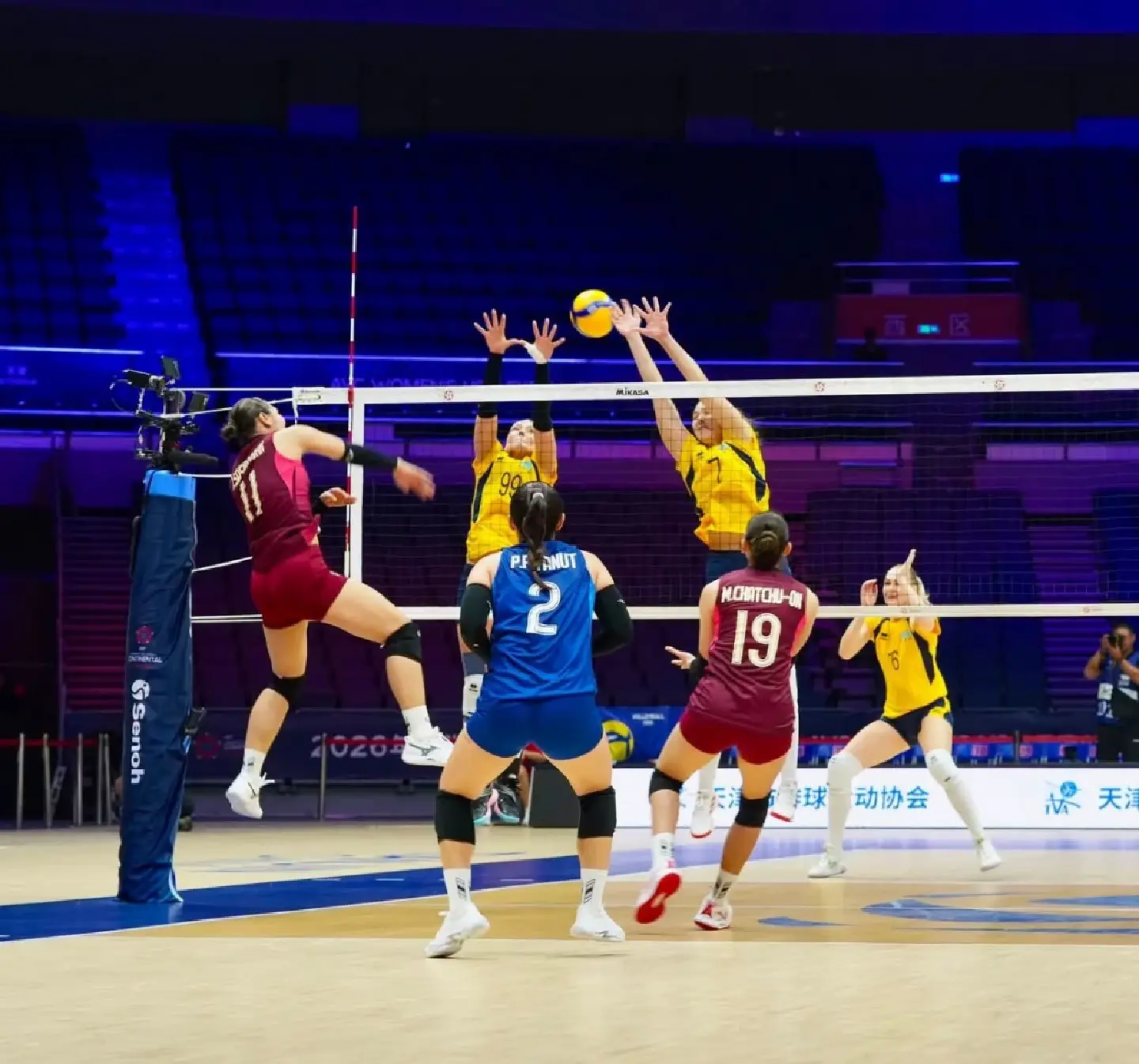 Thailand top Pool B after four-set win over Kazakhstan