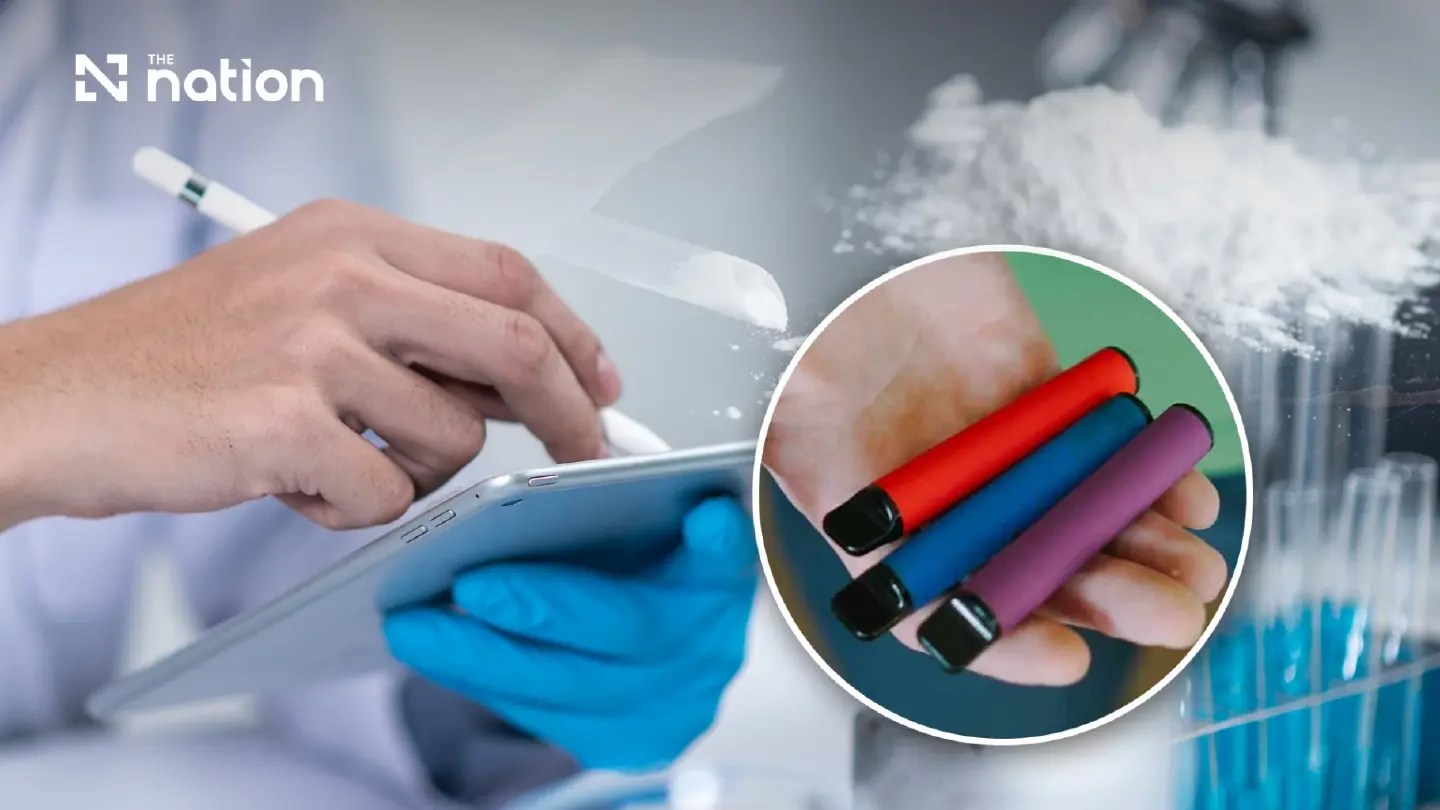 Thai lab detects first methamphetamine-etomidate vape mix Thai lab detects first methamphetamine-etomidate vape mix
