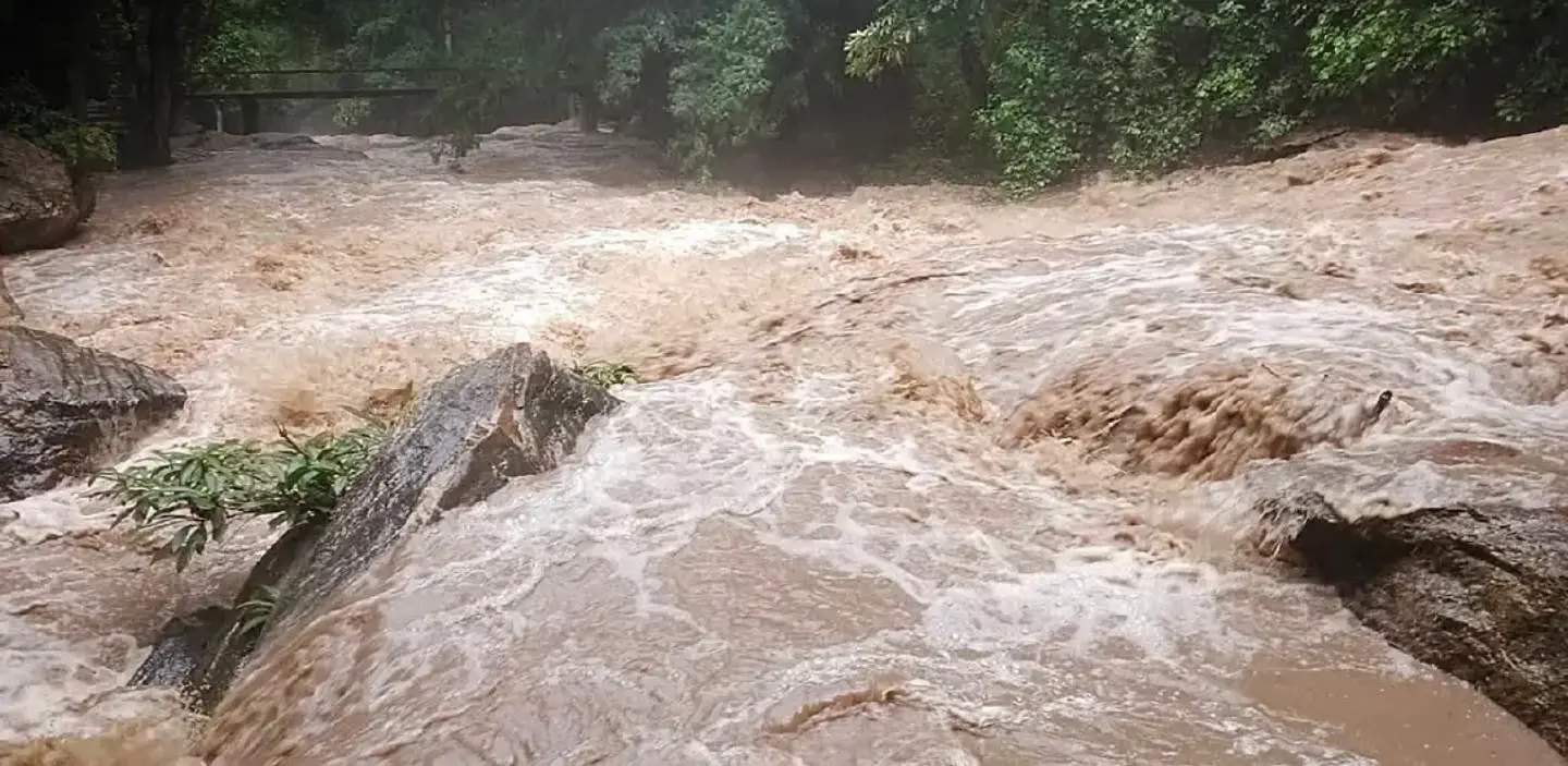 Doi Suthep-Pui temporarily closes Mae Sa Waterfall after flash flood Doi Suthep-Pui temporarily closes Mae Sa Waterfall after flash flood