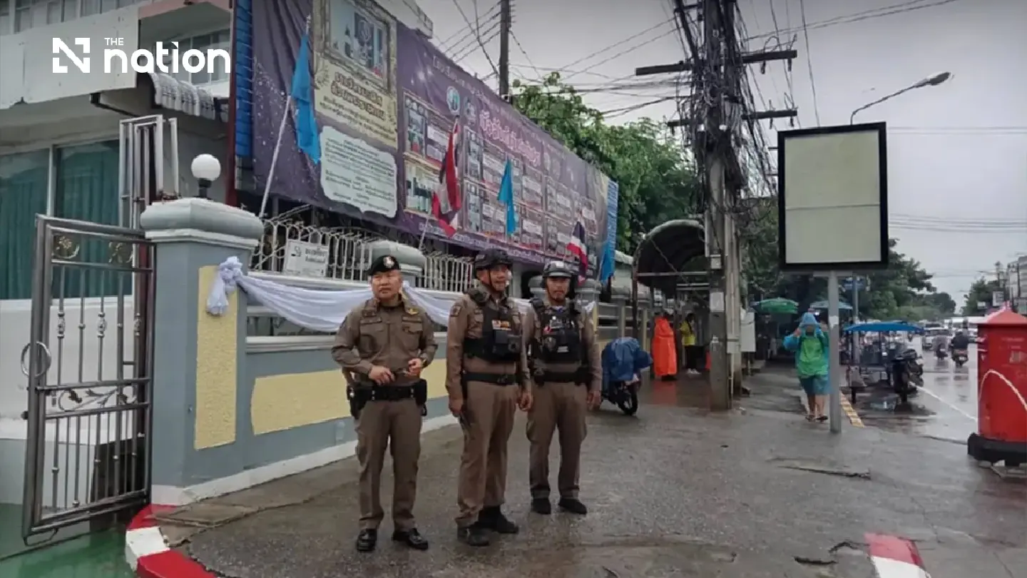 Khon Kaen police tighten school security over social media message Khon Kaen police tighten school security over social media message
