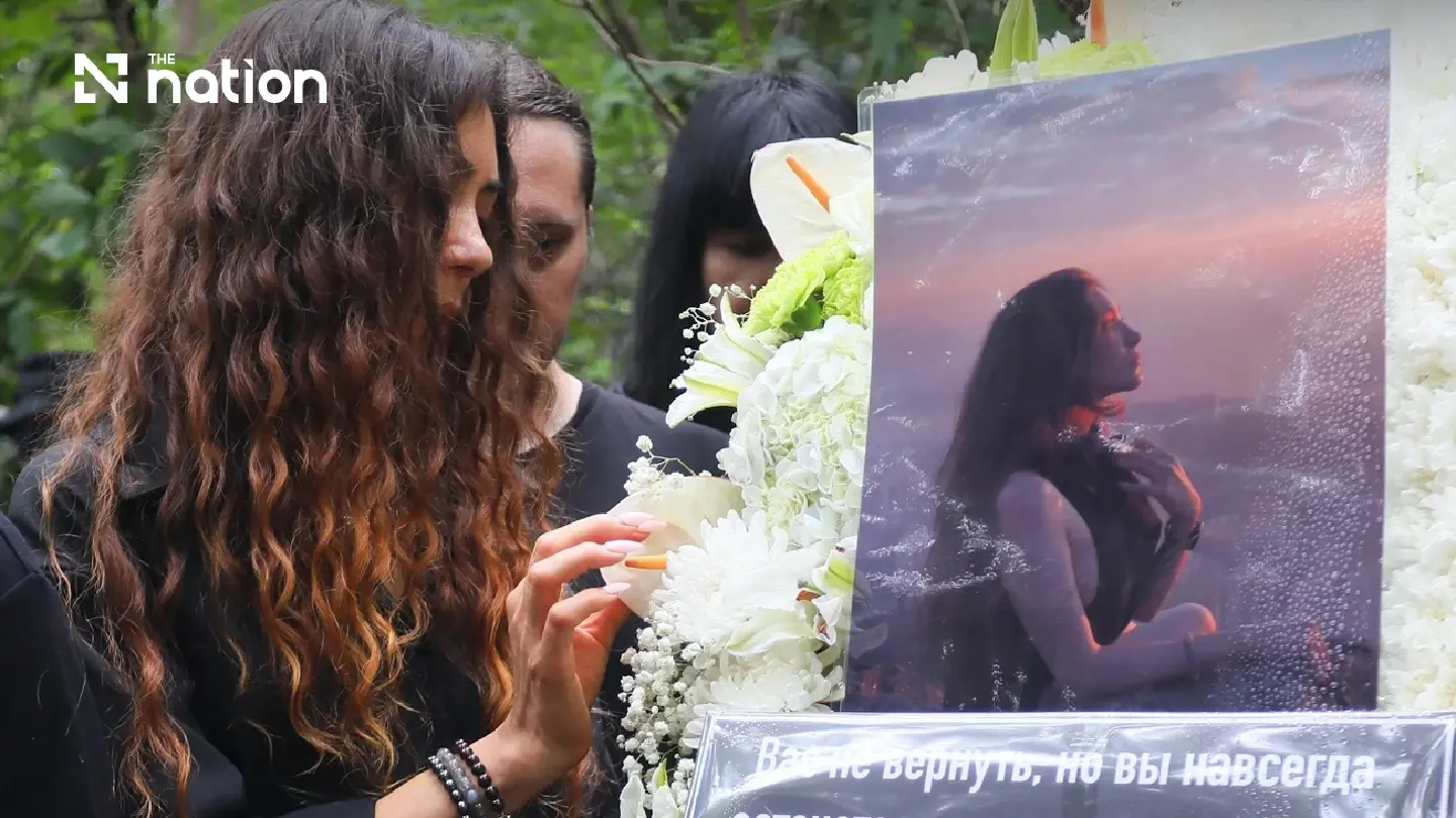 Russian mother thanks Thais at final Chon Buri memorial Russian mother thanks Thais at final Chon Buri memorial