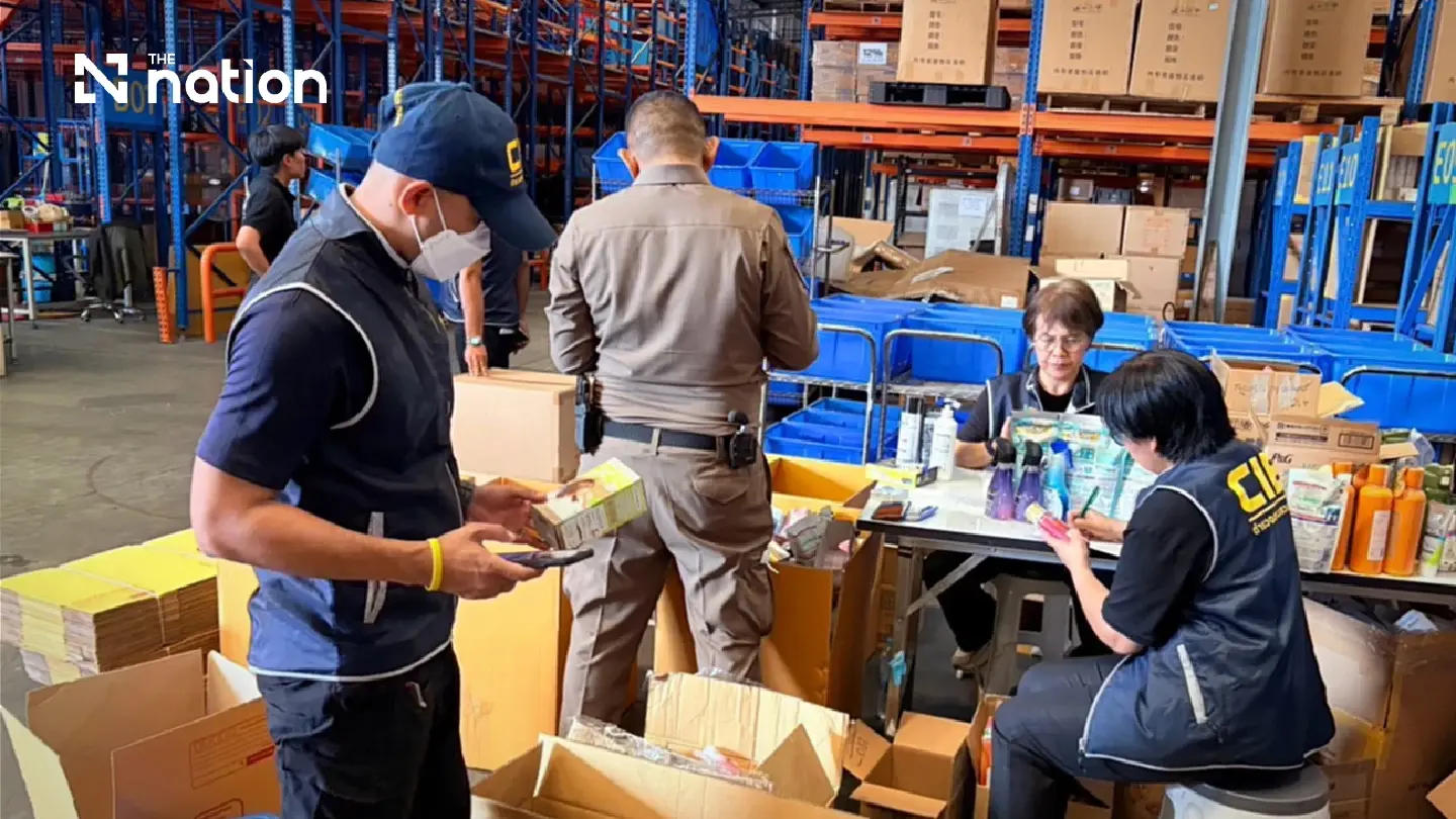 Police seize 83,483 unapproved Japanese products in warehouse raid Police seize 83,483 unapproved Japanese products in warehouse raid