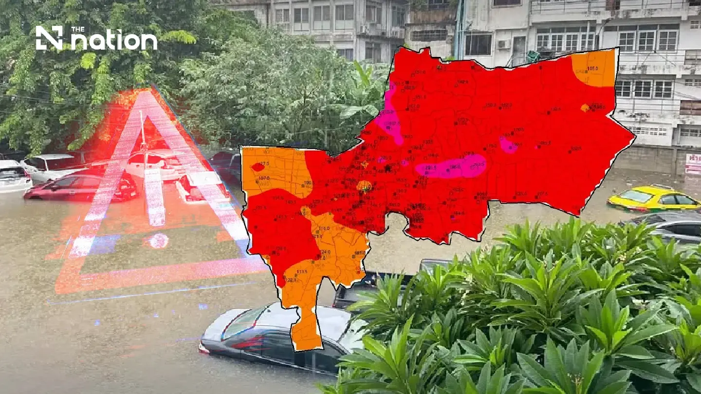 Bangkok rain hits 210mm in 24 hours as canals turn critical Bangkok rain hits 210mm in 24 hours as canals turn critical