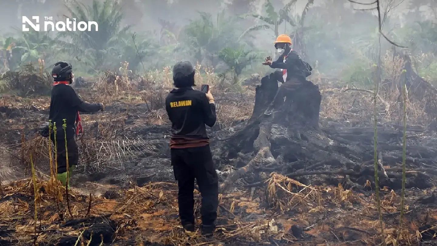 Indonesia fires burn over 64,000 hectares in a week as Thailand watches wind direction Indonesia fires burn over 64,000 hectares in a week as Thailand watches wind direction