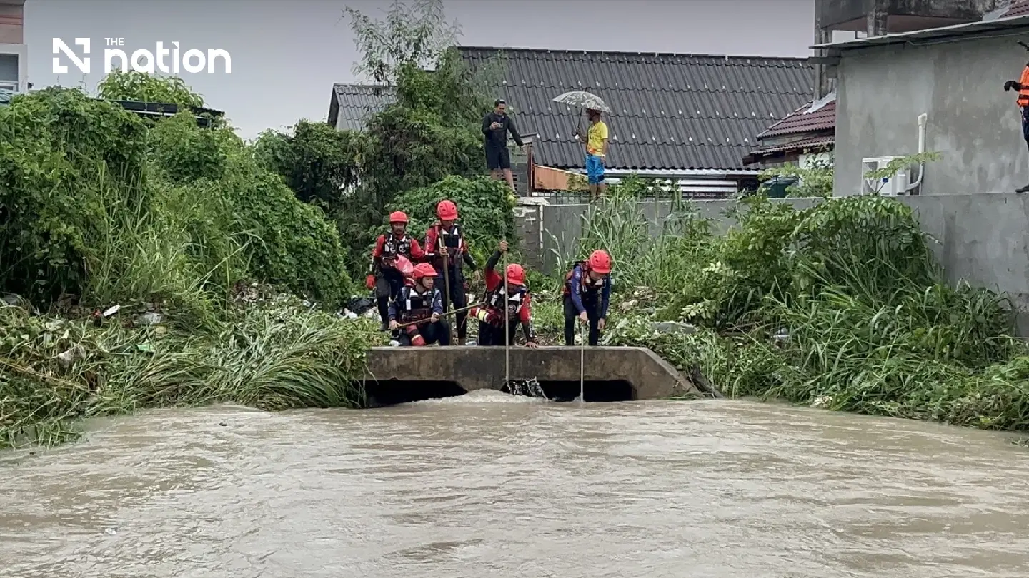 Pattaya floods leave one foreign man missing on Thursday Pattaya floods leave one foreign man missing on Thursday