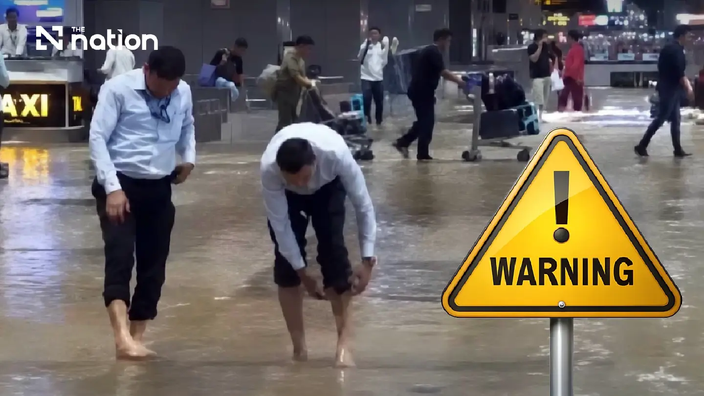 Delhi storms divert nine flights and flood airport roads Delhi storms divert nine flights and flood airport roads
