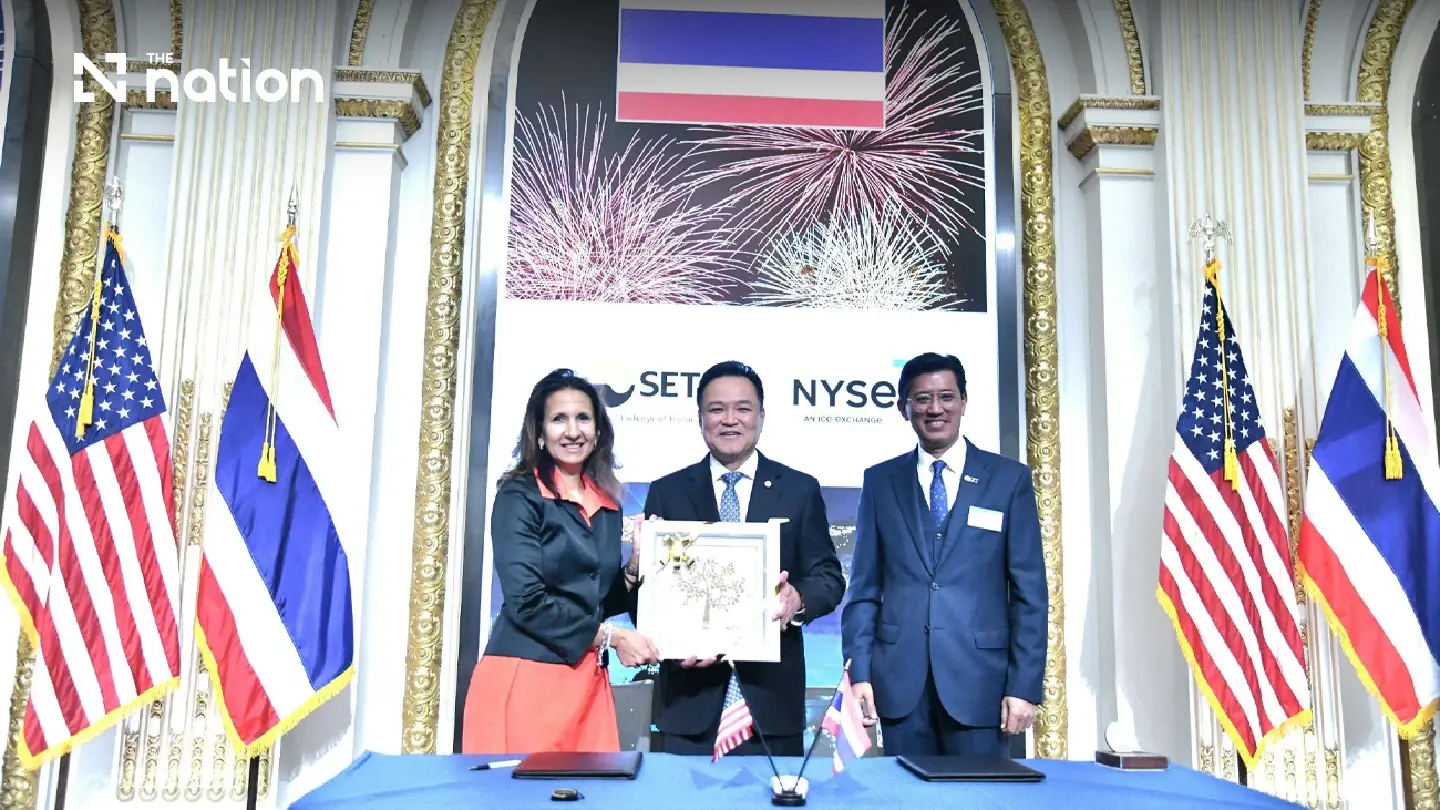 SET and NYSE sign Sept 24 pact for listings on two markets SET and NYSE sign Sept 24 pact for listings on two markets