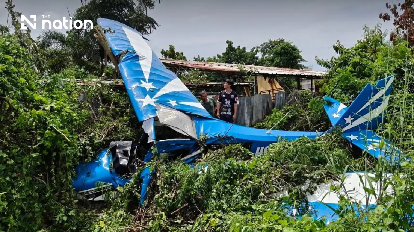 Small plane crashes in Chonburi, one foreign national injured Small plane crashes in Chonburi, one foreign national injured