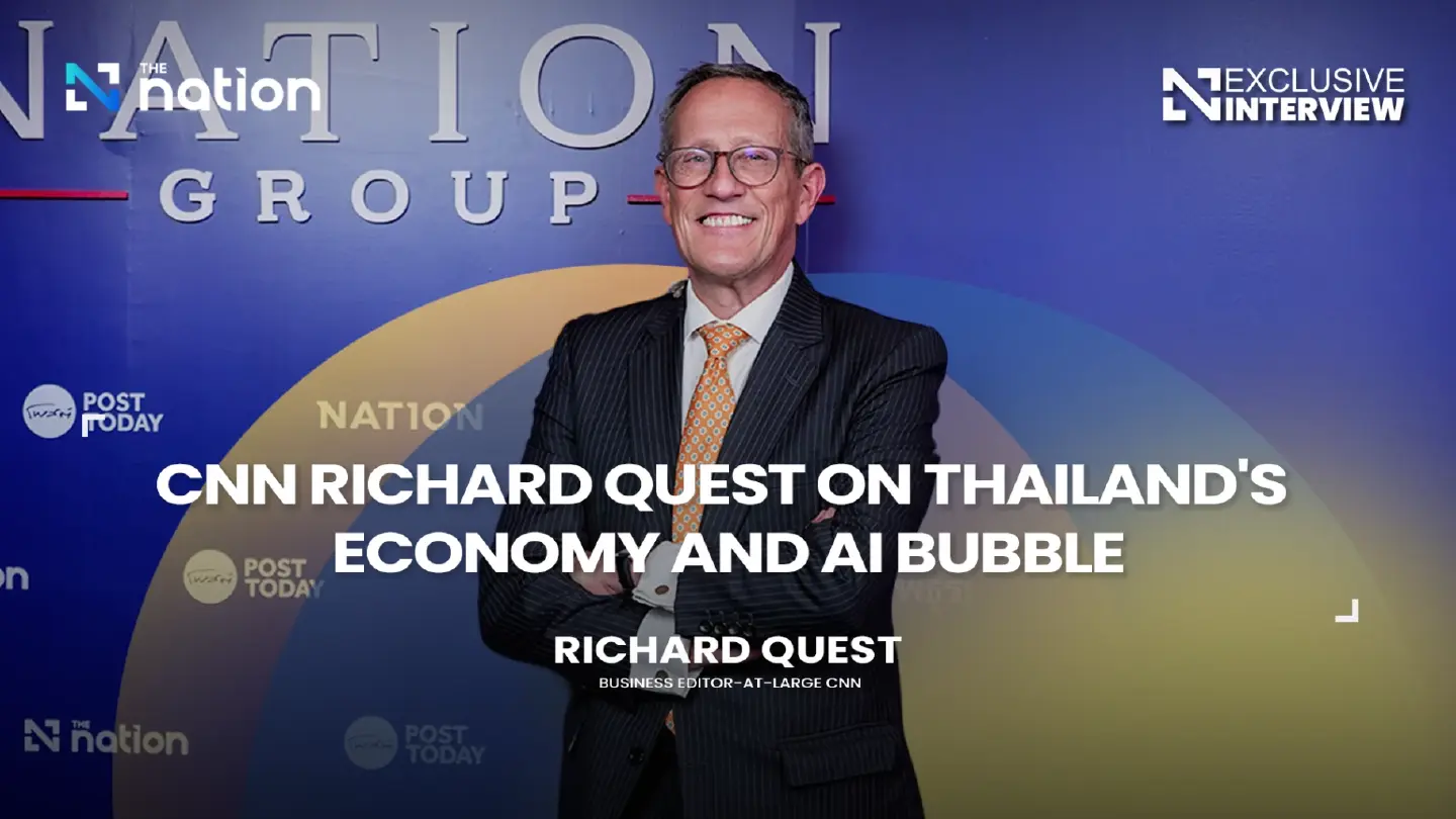 CNN Richard Quest on Thailand's economy and AI bubble at CNN Global Perspective