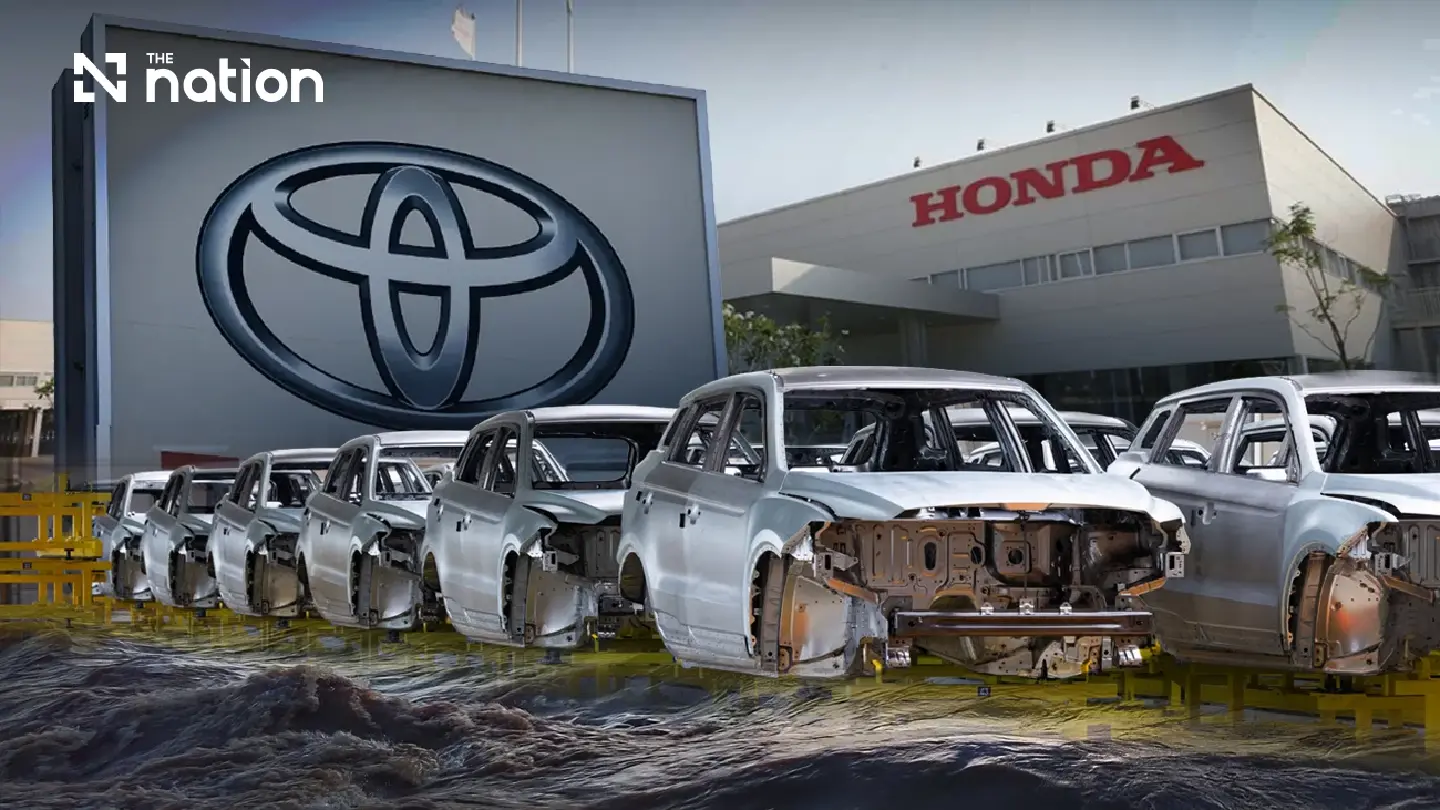 Toyota, Honda halt Thai production as floods disrupt supply chains Toyota, Honda halt Thai production as floods disrupt supply chains